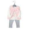 Bonjour Bebe - Girls 3 Piece Vest Set: Unicorn - 6-12 Months