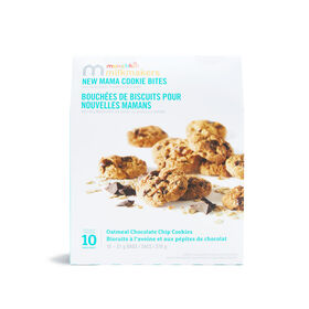 New Mama Cookie Bites - Oatmeal Chocolate Chip Cookies 10 bags - 57g/bag