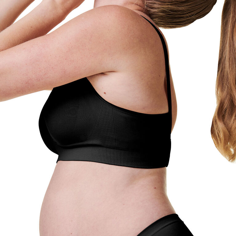 Bravado Designs Body Silk Seamless Maternity & Nursing Bra, Black, X-Large