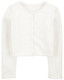 Cardigan à boutons Carter's, Ivory