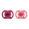 Tommee Tippee Ultra-light StayPut Pacifier, 6-18m, 2 Count, One-Piece Silicone Design