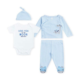 Koala Baby Ensemble 4 pièces "Take Me Home" couleur Bleu