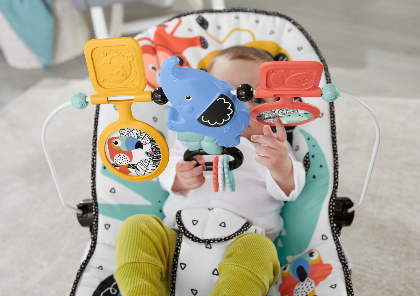 Fisher price bouncer lion around store