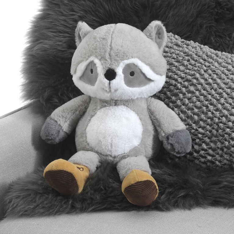 Lambs & Ivy - Little Campers Plush Raccoon - Pumpkin - Gray