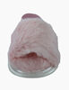 First Steps Light Pink Faux Fur Girls Slides Size 2, 3-6 months - English Edition