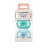 Tommee Tippee Ultra-light StayPut Pacifier, 0-6m, 2 Count, One-Piece Silicone Design