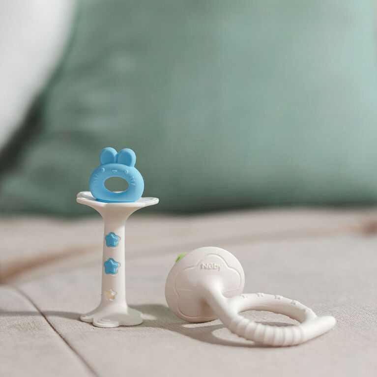 Nuby Silicone Fun Teethers - Wand and Tuba Teether Set