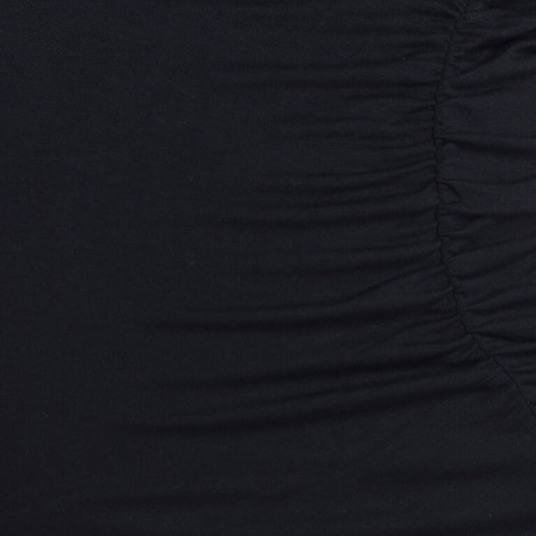 Motherhood Side Ruched Tank-Black-L