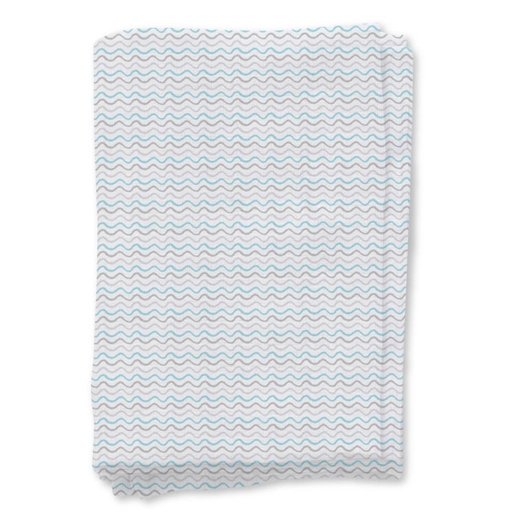 Summer Infant SwaddleMe Premium Muslin Swaddle Blankets - Follow the Heart Blue