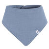 Just Born - Lot de 4 Bavoirs Bandana en Mousseline - Bleu