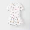 tiny twirler bodysuit, 18-24m - white rainbow