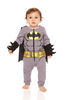 Homme chauve-souris bébé barboteuse 12M Gris