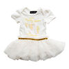 Olivia Rose - Robe Tutu Imprimée Licorne à Manches Courtes - Blanc - 18 Mois