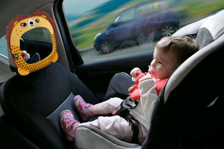 Benbat - Travel Friends Baby Car Mirror - Lion / Yellow / 0-18 Months Old