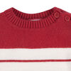 Gerber Childrenswear - 1 Pack Pull Knit Romper - Rouge + Blanc 18 mois
