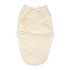 Baby Mode Signature Popcorn Sherpa Swaddle Bag: Tan 0-6M