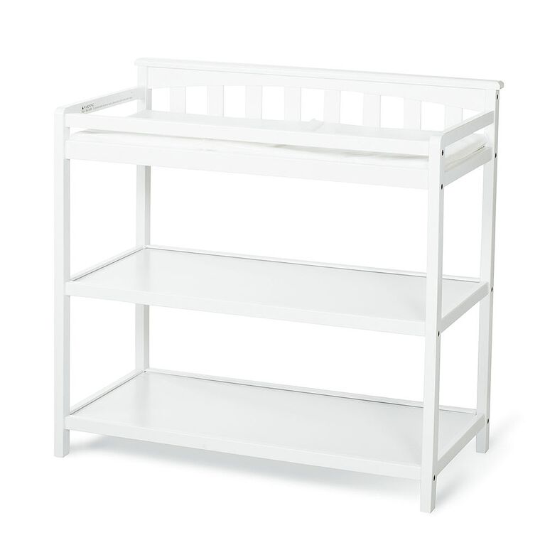 Forever Eclectic by Child Craft Wilmington Flat Top Changing Table - Matte White Finish