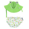 Zoocchini - Swim Diaper & Hat Set - Alligator - Small