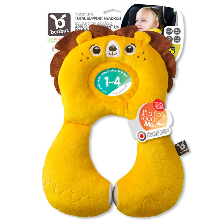 Benbat - Total Support Headrest - Lion / Yellow / 1-4 Years Old