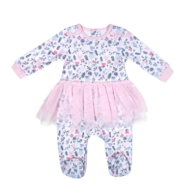 Rococo 1 Piece Tutu Sleeper - Pink, 3 Months