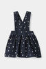 Robe-Salopette Velours C. Marine 9-12M