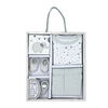 Tendertyme Unisex 5 Piece Grey Elephants and Balloons Layette Box Set 0-3M