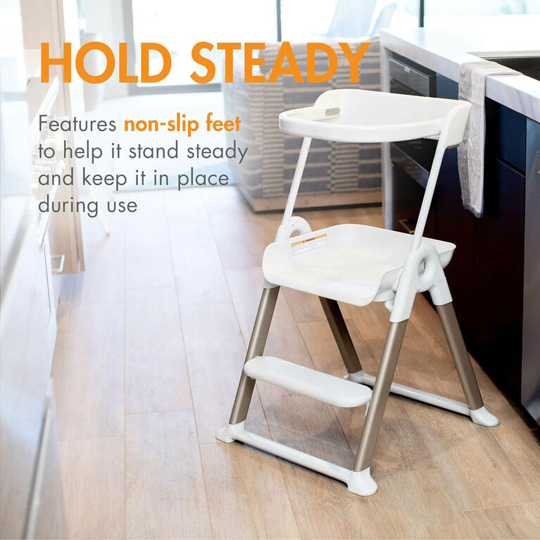 Boon-Pivot Toddler Tower-White