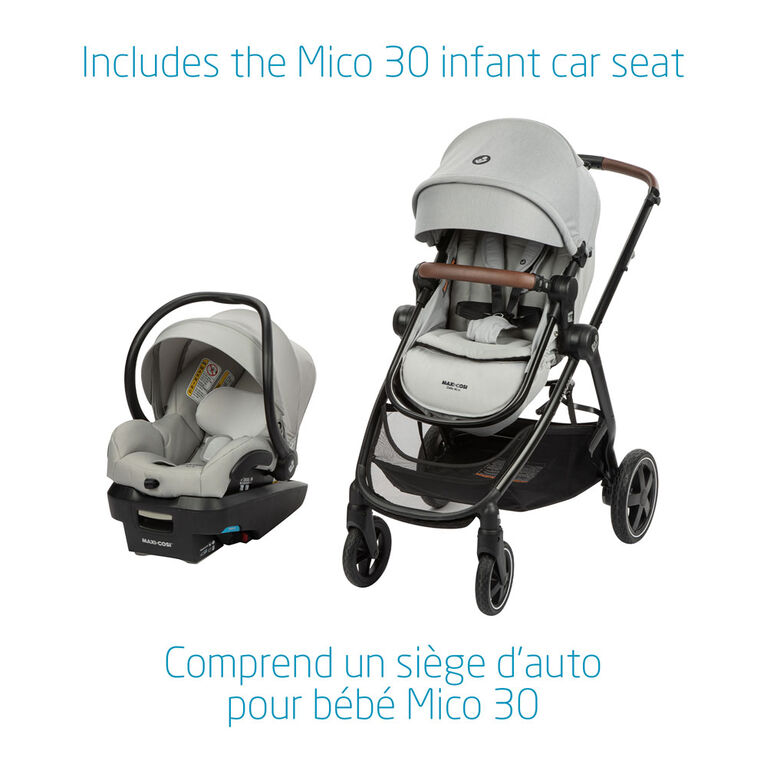 Maxi Cosi Zelia Max 5-in-1 Modular Travel System - Polished Pebble