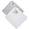 Koala Baby 2-Pack Hooded Towel, Grey Turtle and Elephant