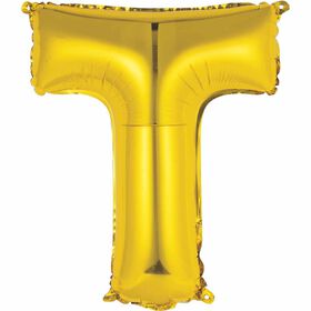 Ballons en forme de lettre or 14 " - T