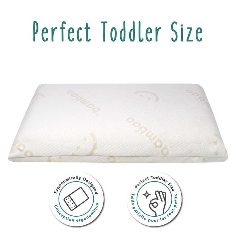 Baby Works Toddler Pillow with Bamboo Pillowcase