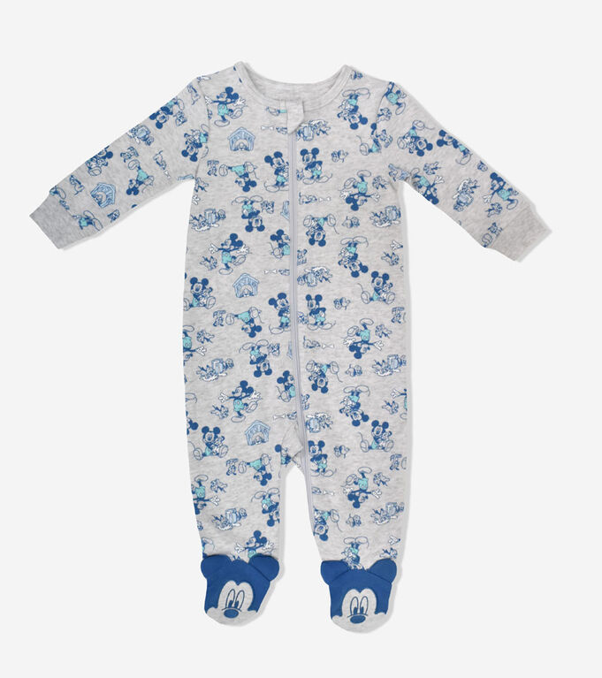 Disney Mickey Mouse Dormeuse À Pied Bleu et gris