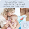 NUK Smooth Flow Anti-Colic Bottle, 5 oz, 3 Pack, 0+ Months, Pink
