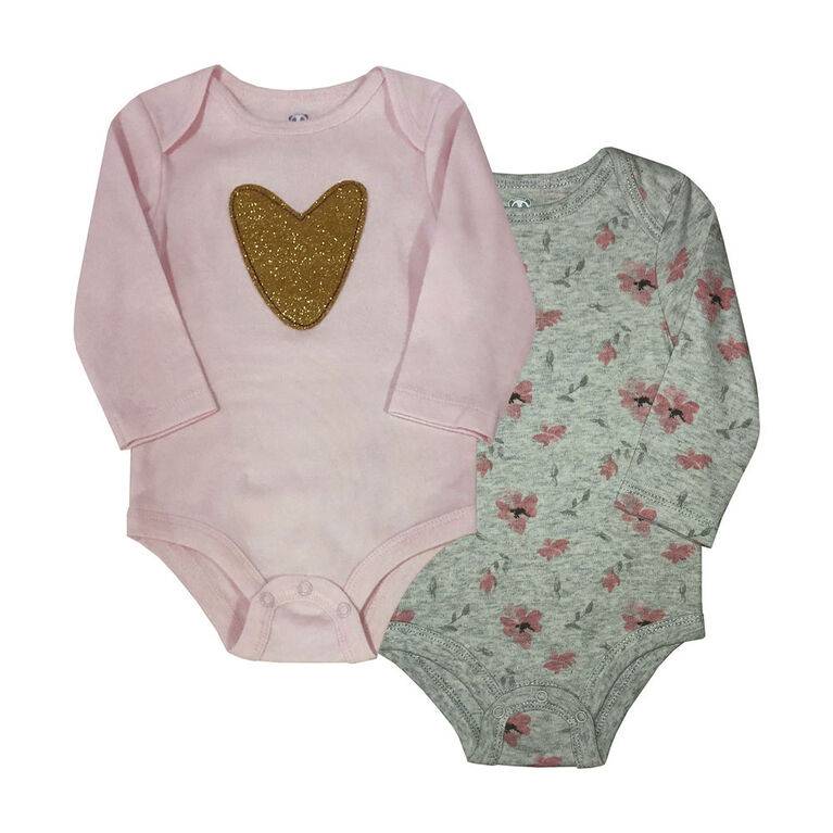 Rococo 2 PK Bodysuit - Pink, 3 Months | Babies R Us Canada