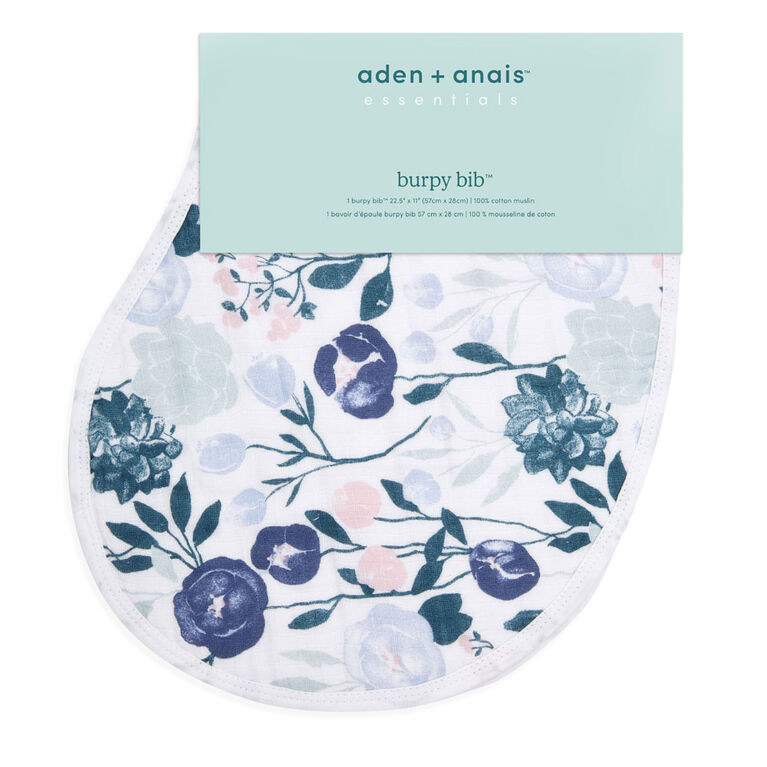 Aden + Anais Essentials Single Burpy Bib Flowers Bloom