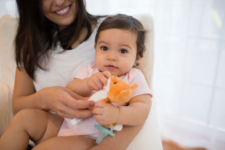 Dr. Brown's Fox Lovey Pacifier and Teether Holder