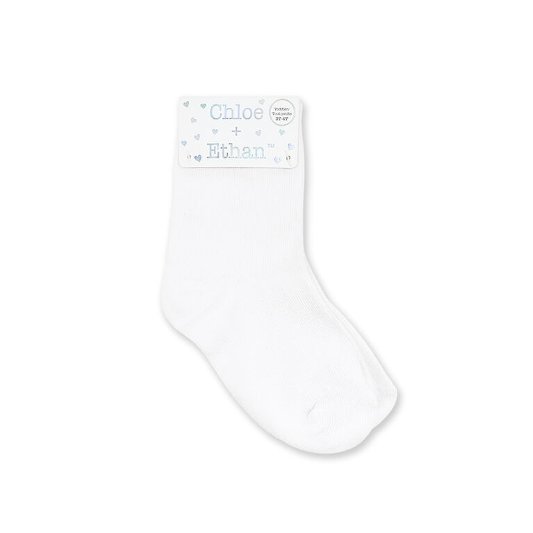 Chloe + Ethan - Toddler Socks, White