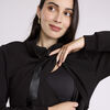 Motherhood -  Long Sleeve Scuba Funnel Nursing Top - Black - XL