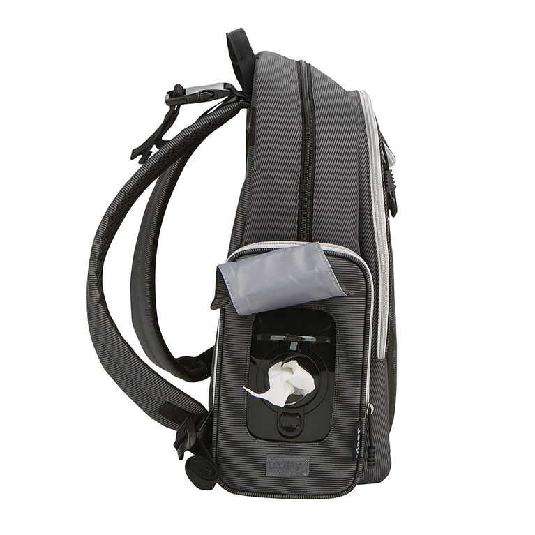 Jeep Adventurers Backpack Diaper Bag - Grey and Black