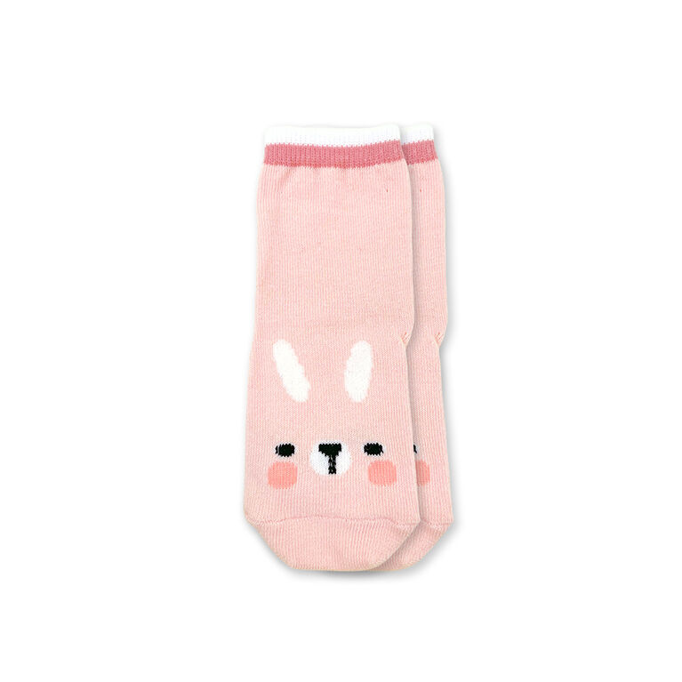 Chloe + Ethan - Baby Socks, Apricot Bunny, 6-12M