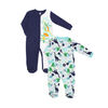 Koala Baby Boys 2-Pack Sleeper- 'Dinosaur' Blue, White 3-6 Months