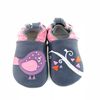 Tickle-toes Chaussons de cuir pour bébé avec oiseau - 12-18 mois.