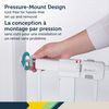 Safety 1st Easy Install Walk-Through Metal Gate- White