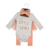Mini Hop 3 Piece Legging Tutu Set: Peach Love