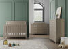 Child Craft Kieran 4-in-1 Convertible Crib, Crescent Gray