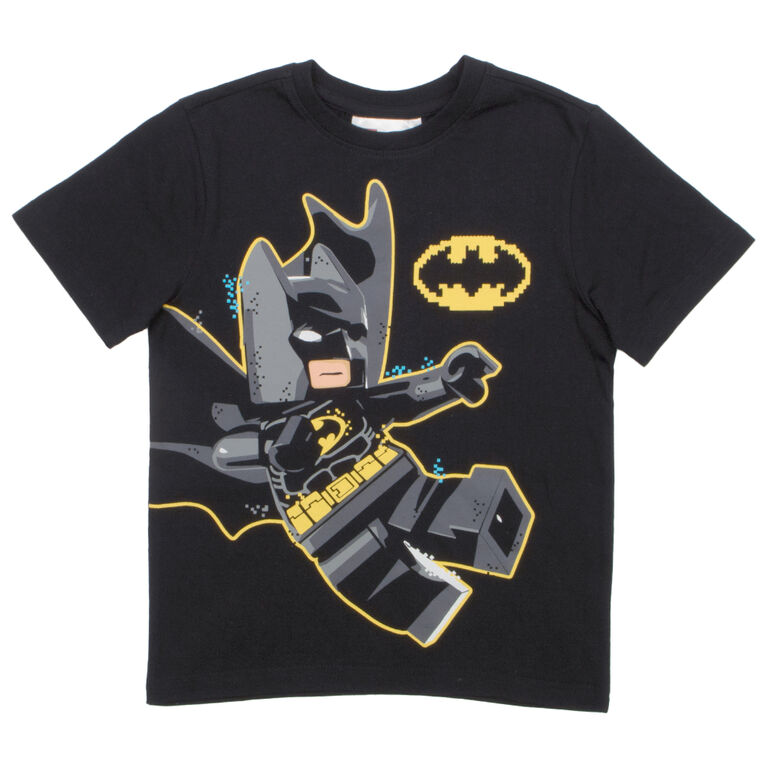 T-shirt &agrave; manches courtes Lego Batman noir &ndash; 7