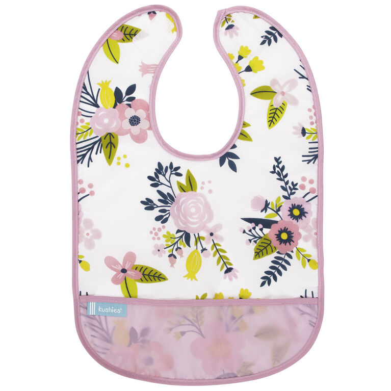 Kushies Cleanbib 12M+ Pink Garden Flowers Babies R Us Canada