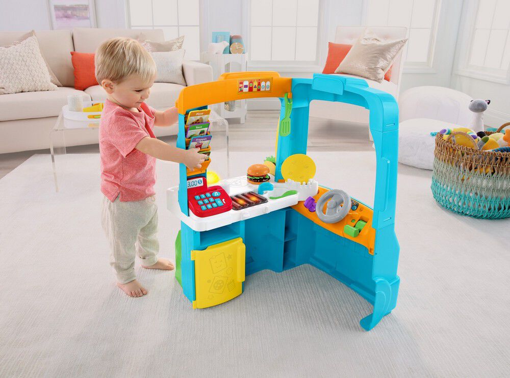 Fisher price toy food truck hotsell