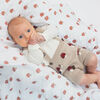 Lulujo - Cotton Muslin Swaddles 2 Pack - Mushroom + Sand