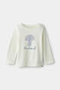 RISE Little Earthling Long Sleeve Crew Neck White Chantelle